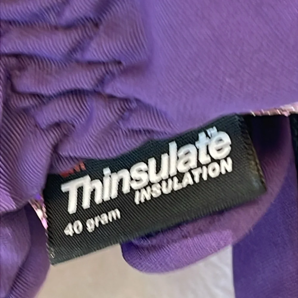 JOE BOXER 3 M THINSULATE GIRLS GLOVES , SMALL , PURPLE